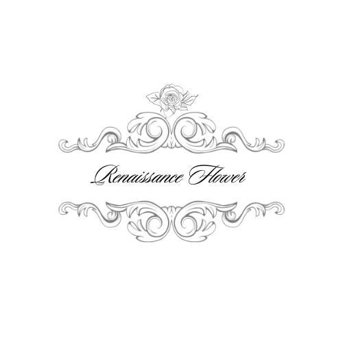 Black circle Renaissance Flower